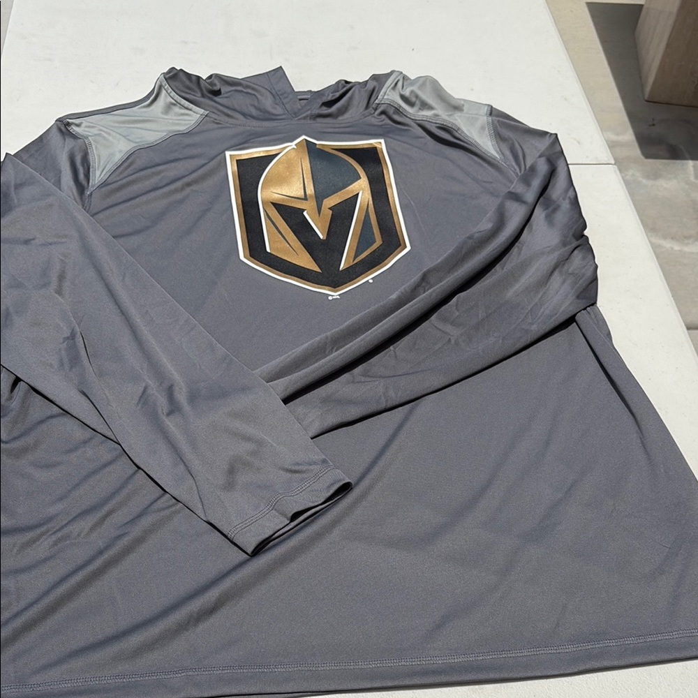 Fanatics Gray and Gold Long Sleeve Tee